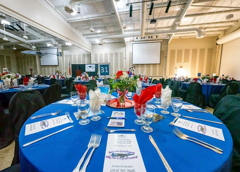 Havelock Tourist and Event Center Venue Dining Table Layout