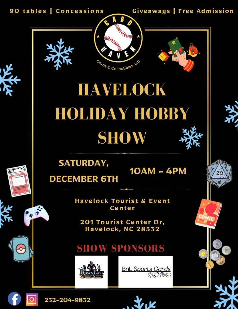 Kick off your holiday shopping at the Havelock Holiday Hobby Show on December 6! Flyer Image