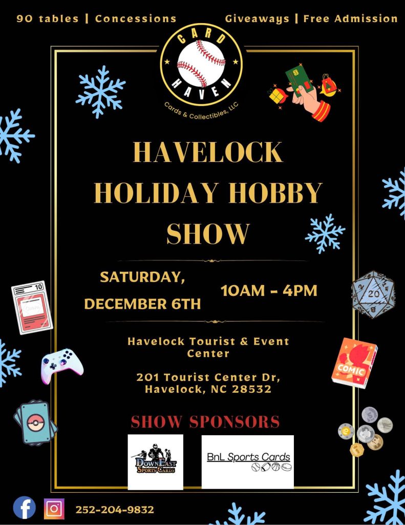 Kick off your holiday shopping at the Havelock Holiday Hobby Show on December 6! Flyer Image